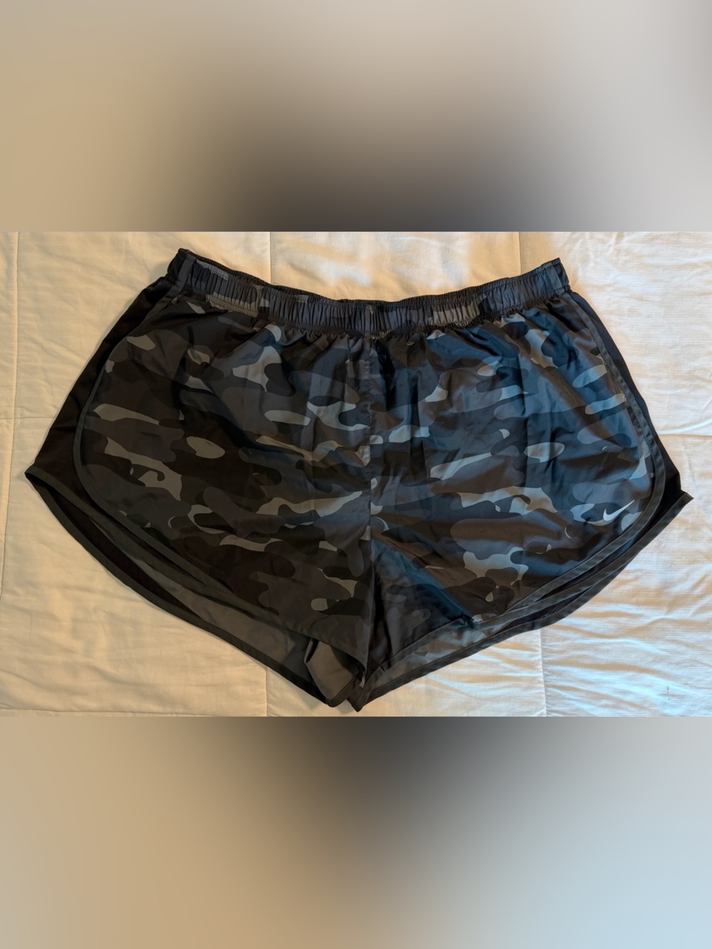 Nike Women's Tempo Dri-FIT Mid-Rise 3" Brief-Lined Camo Running Shorts